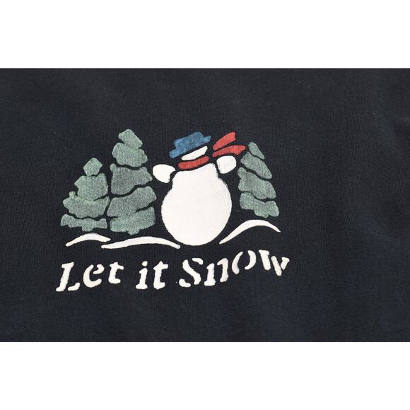 Vintage Jerzees Let It Snow Crewneck Sweatshirt Regular Size 2XL - Picture 8 of 8